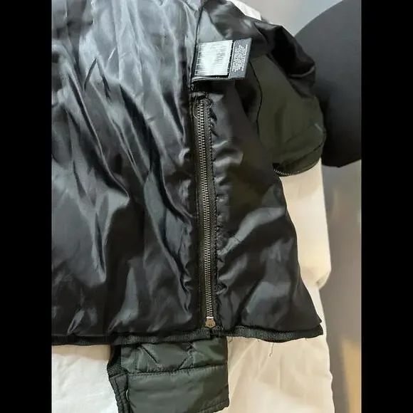 Members Only Puffer Jacket Army Green Size Small - Picture 6 of 6